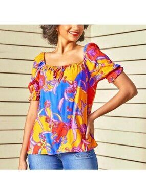 ModCloth Peasant Top 2X Floral